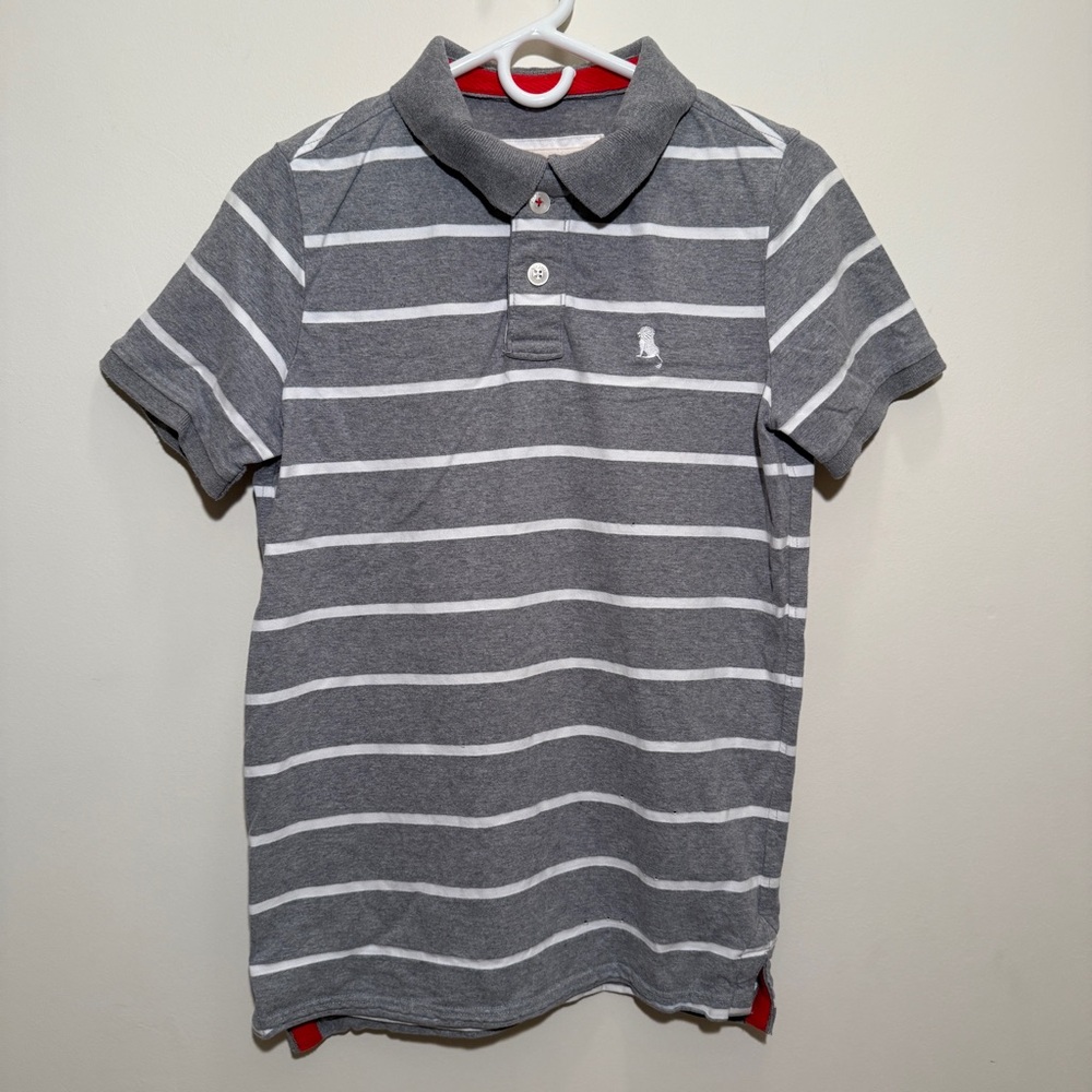 Men's Rugby Grey/White Polo Shirt